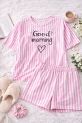 Dámské bavlněné pyžamo Good Morning – pohodlný set tričko + kraťasy (100% bavlna)