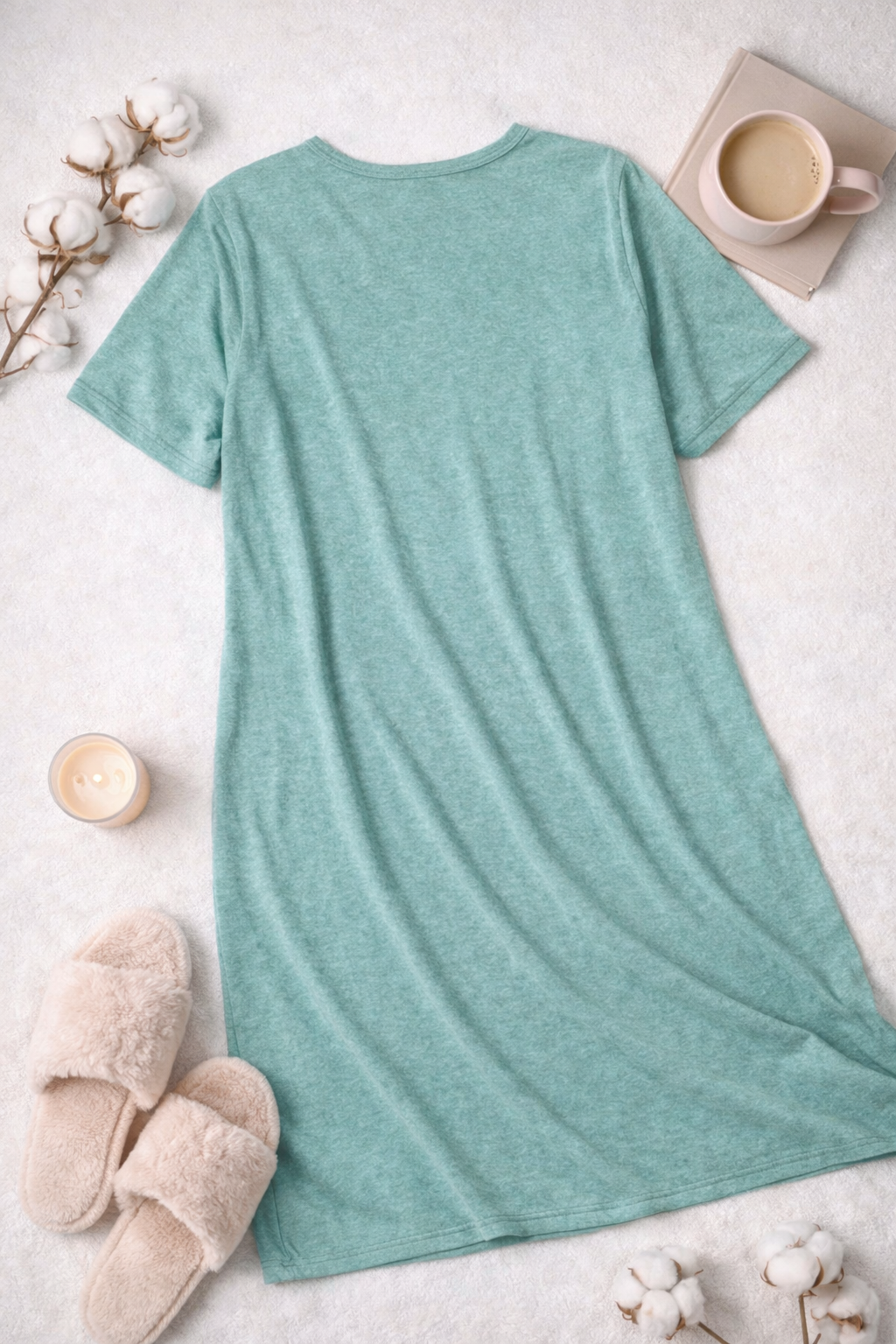 Dámská bavlněná noční košile Good Night – pohodlný střih (100% bavlna)